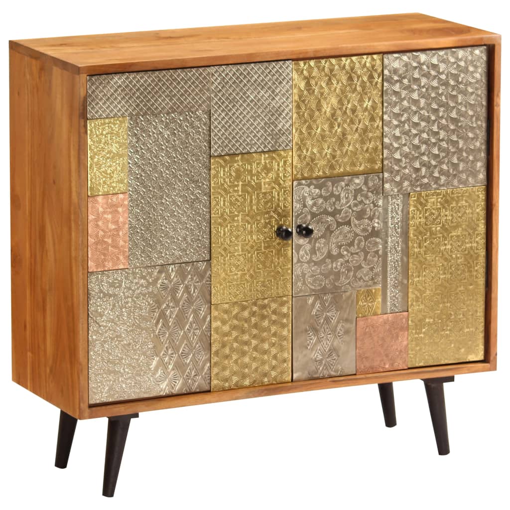 Buffet 80x30x75 cm Bois d'acacia massif - XIOS