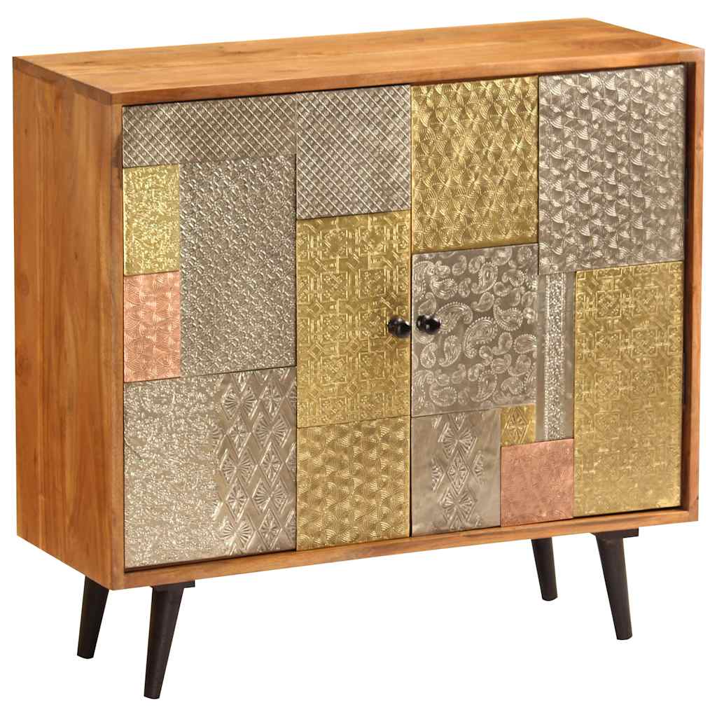 Buffet 80x30x75 cm Bois d'acacia massif - XIOS