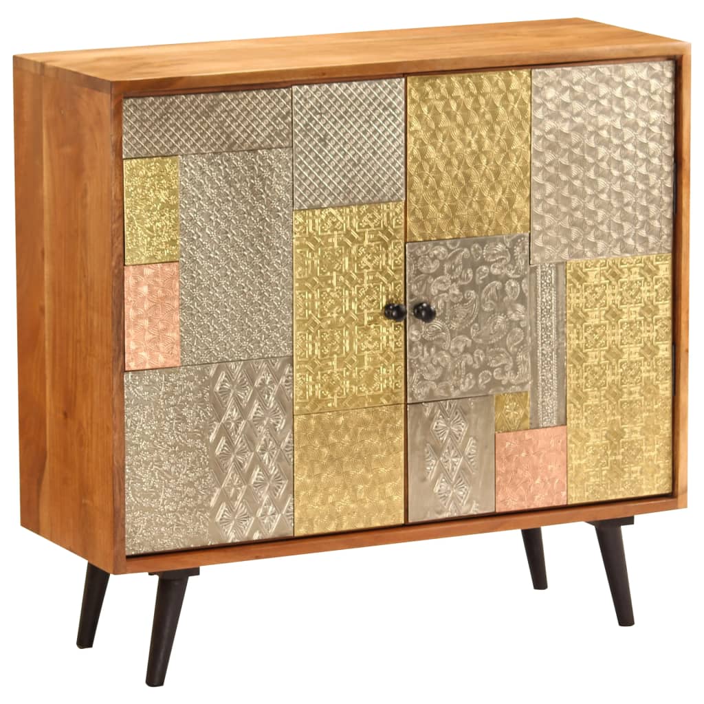 Buffet 80x30x75 cm Bois d'acacia massif - XIOS