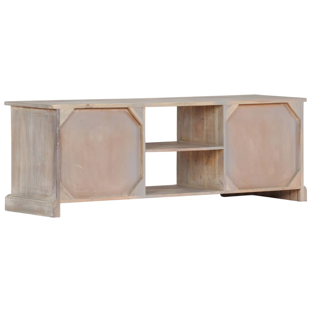 Meuble TV 120x30x40 cm Bois d'acacia massif - XIOS