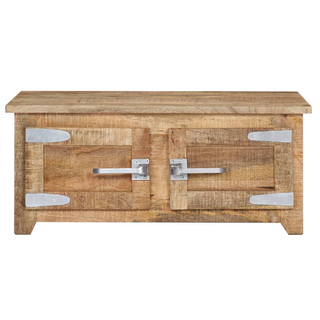 Table basse 70x70x30 cm Bois de manguier solide - XIOS