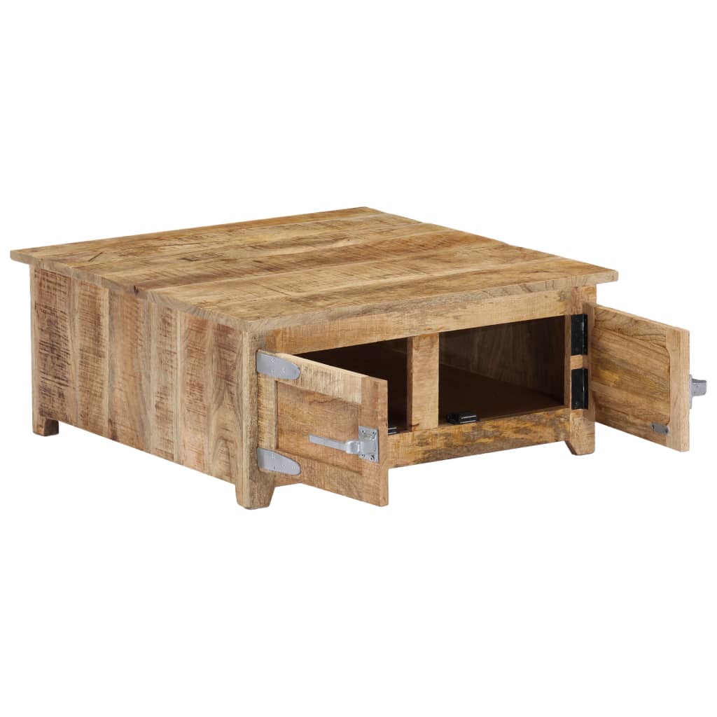 Table basse 70x70x30 cm Bois de manguier solide