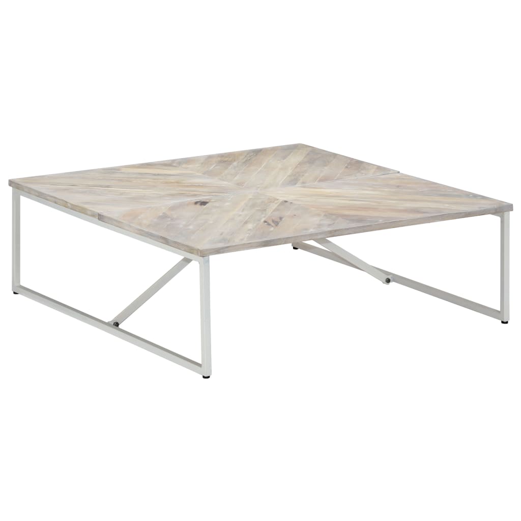 Table basse 110x110x36 cm Bois de manguier solide - XIOS