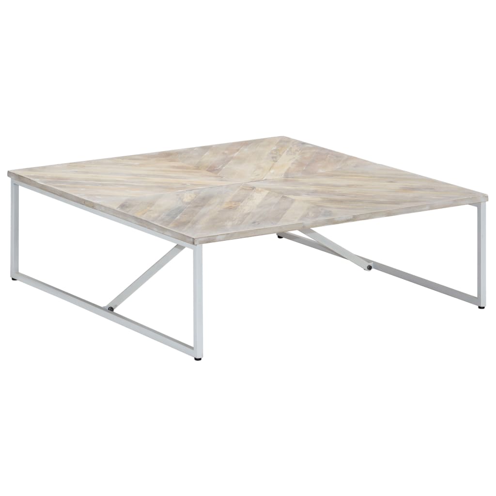 Table basse 110x110x36 cm Bois de manguier solide - XIOS