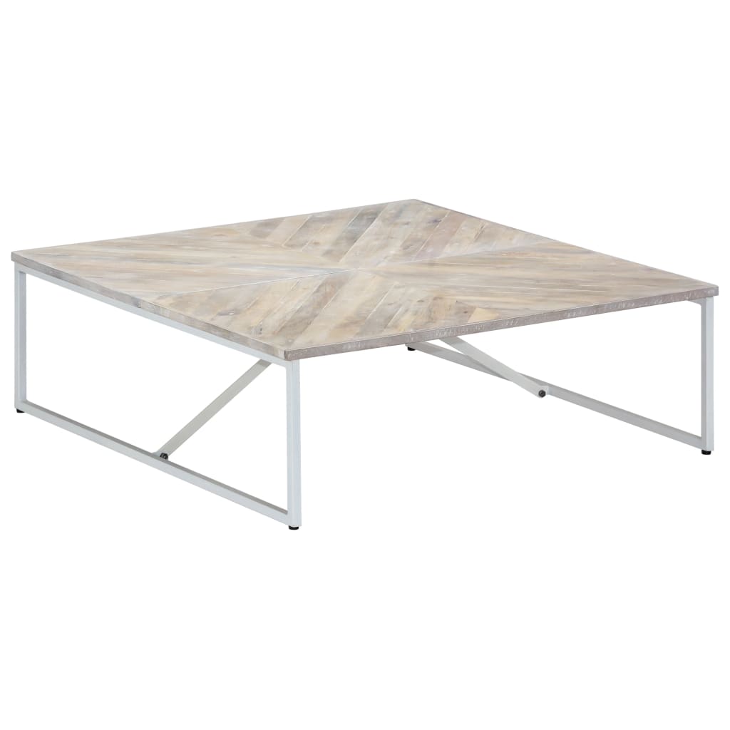 Table basse 110x110x36 cm Bois de manguier solide - XIOS
