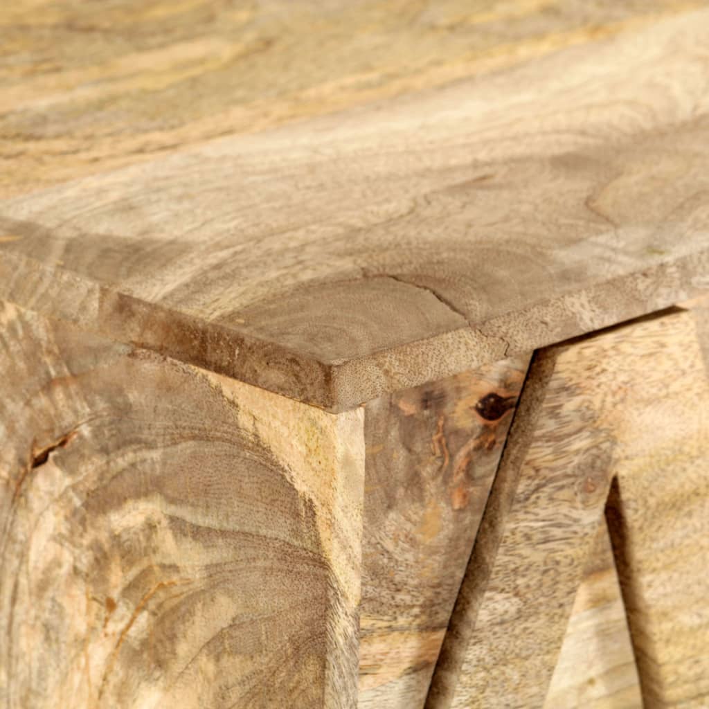 Meuble alphabétique avec 6 tiroirs 120x35x79 cm Manguier massif - XIOS