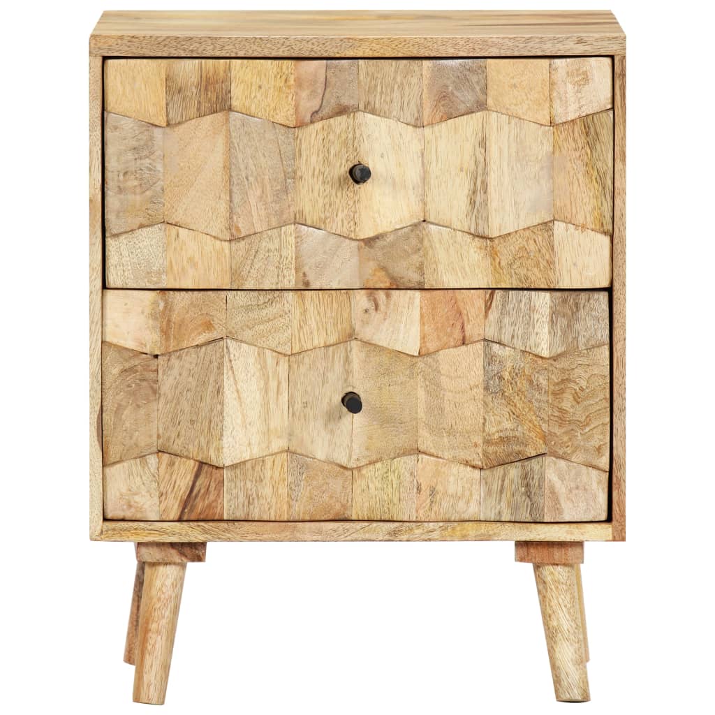 Table de chevet 40x30x50 cm Bois de manguier massif - XIOS
