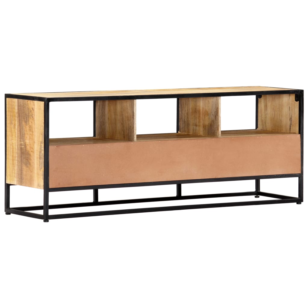 Meuble TV 120x30x45 cm Bois solide de manguier - XIOS