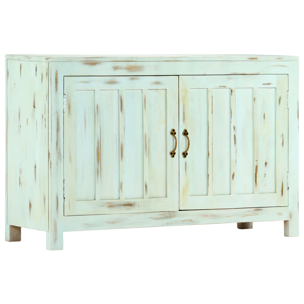 Buffet Bleu clair 110x35x70 cm Bois de manguier massif - XIOS