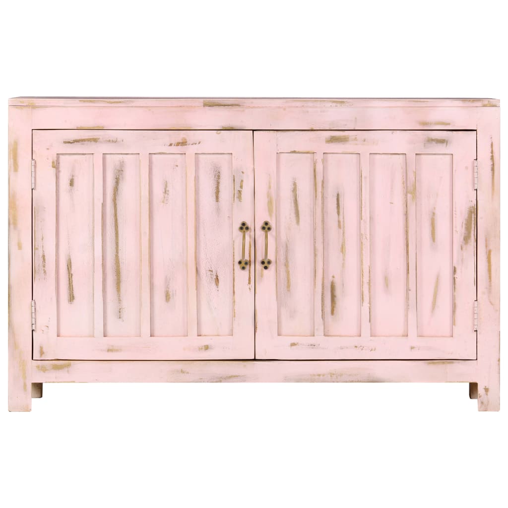 Buffet Rose clair 110x35x70 cm Bois de manguier massif - XIOS