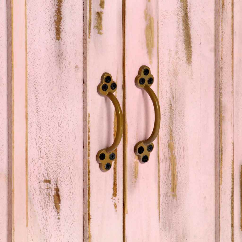 Buffet Rose clair 110x35x70 cm Bois de manguier massif