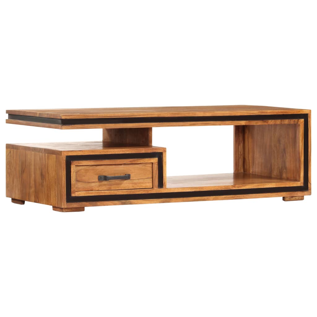 Table basse 100x45x33 cm Bois d'acacia massif - XIOS