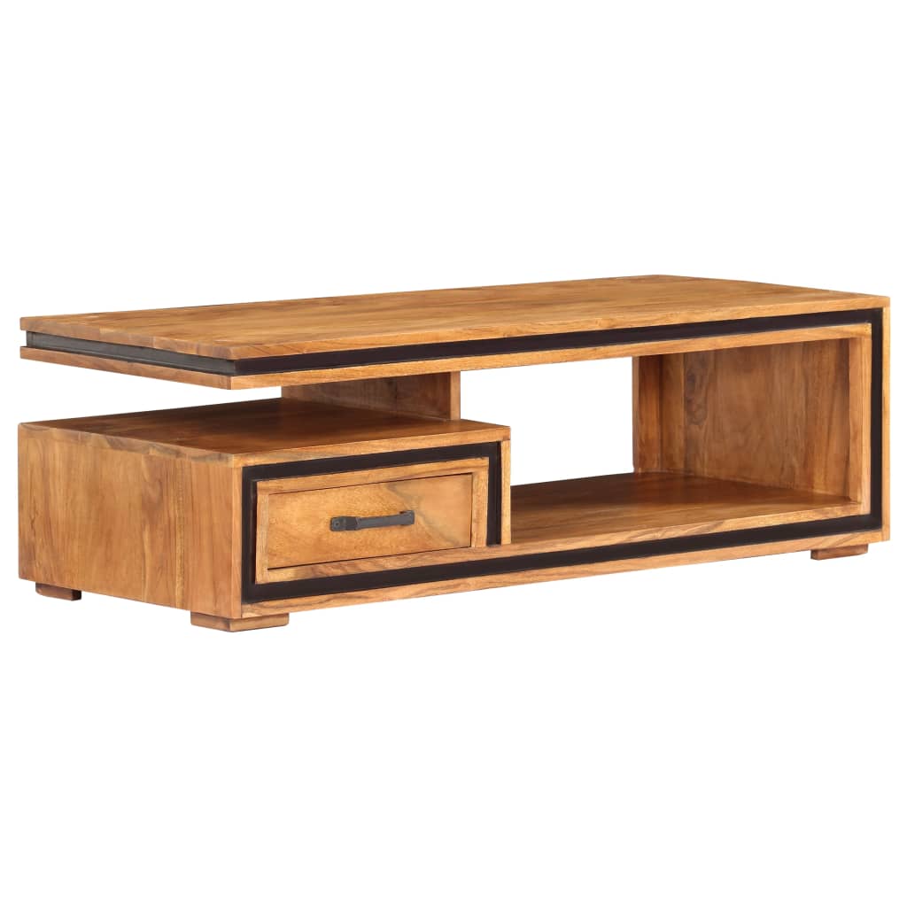 Table basse 100x45x33 cm Bois d'acacia massif - XIOS