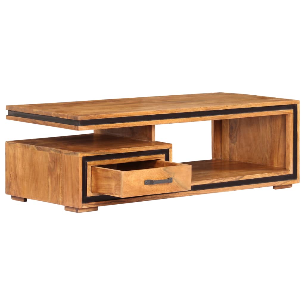 Table basse 100x45x33 cm Bois d'acacia massif - XIOS