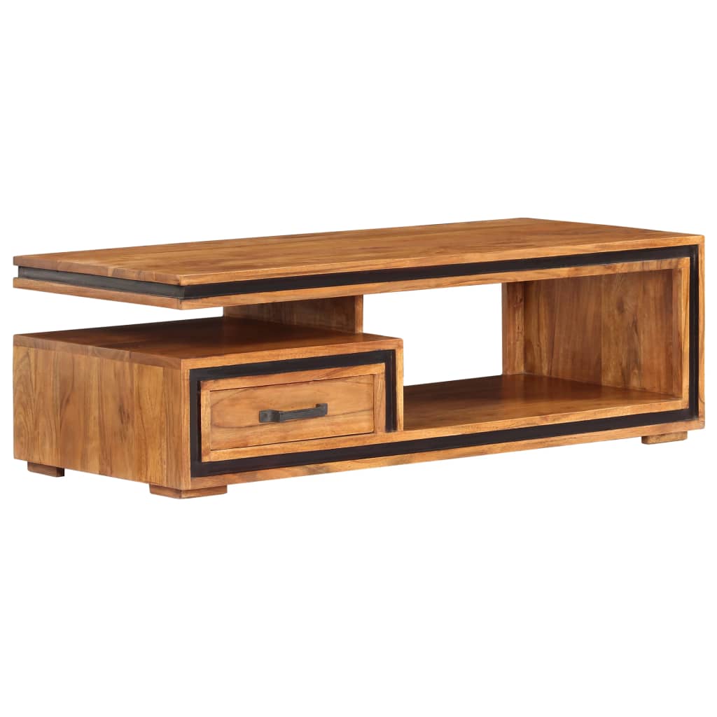 Table basse 100x45x33 cm Bois d'acacia massif - XIOS