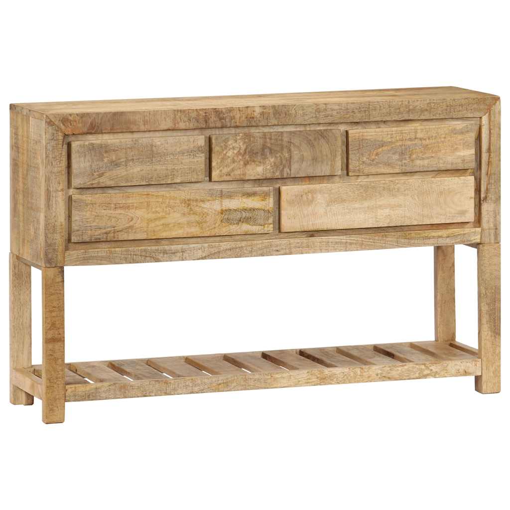 Buffet 120x30x75 cm bois de manguier massif