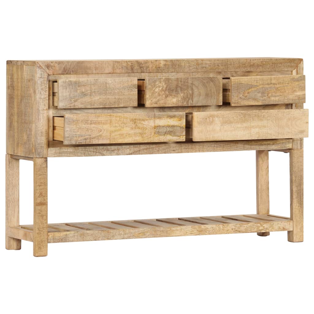 Buffet 120x30x75 cm bois de manguier massif - XIOS