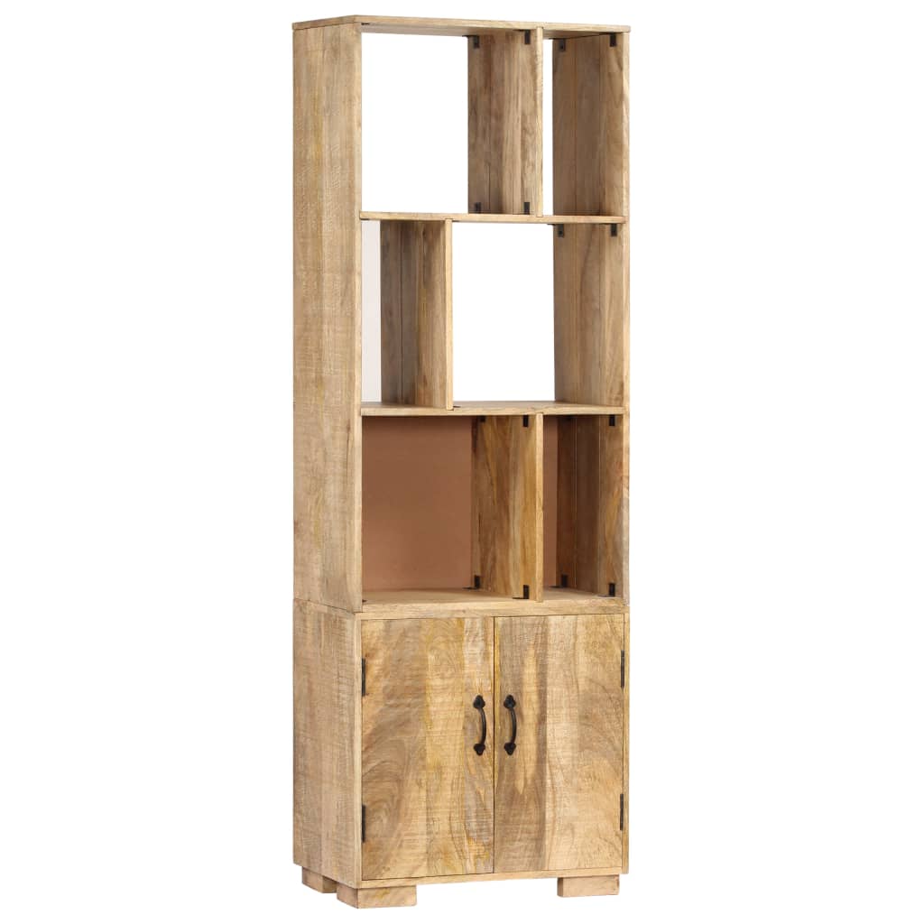 Bibliothèque 60x35x180 cm Bois de manguier solide - XIOS