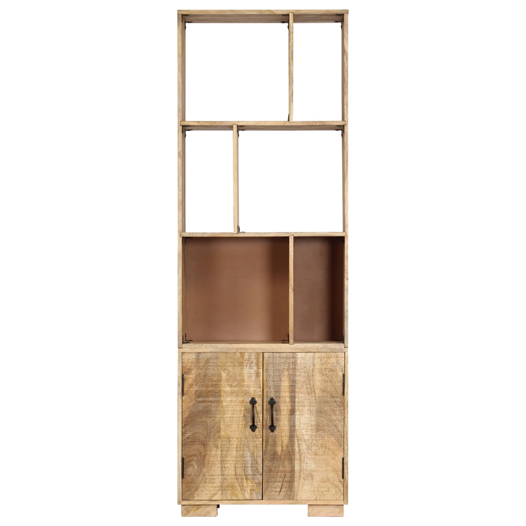 Bibliothèque 60x35x180 cm Bois de manguier solide - XIOS