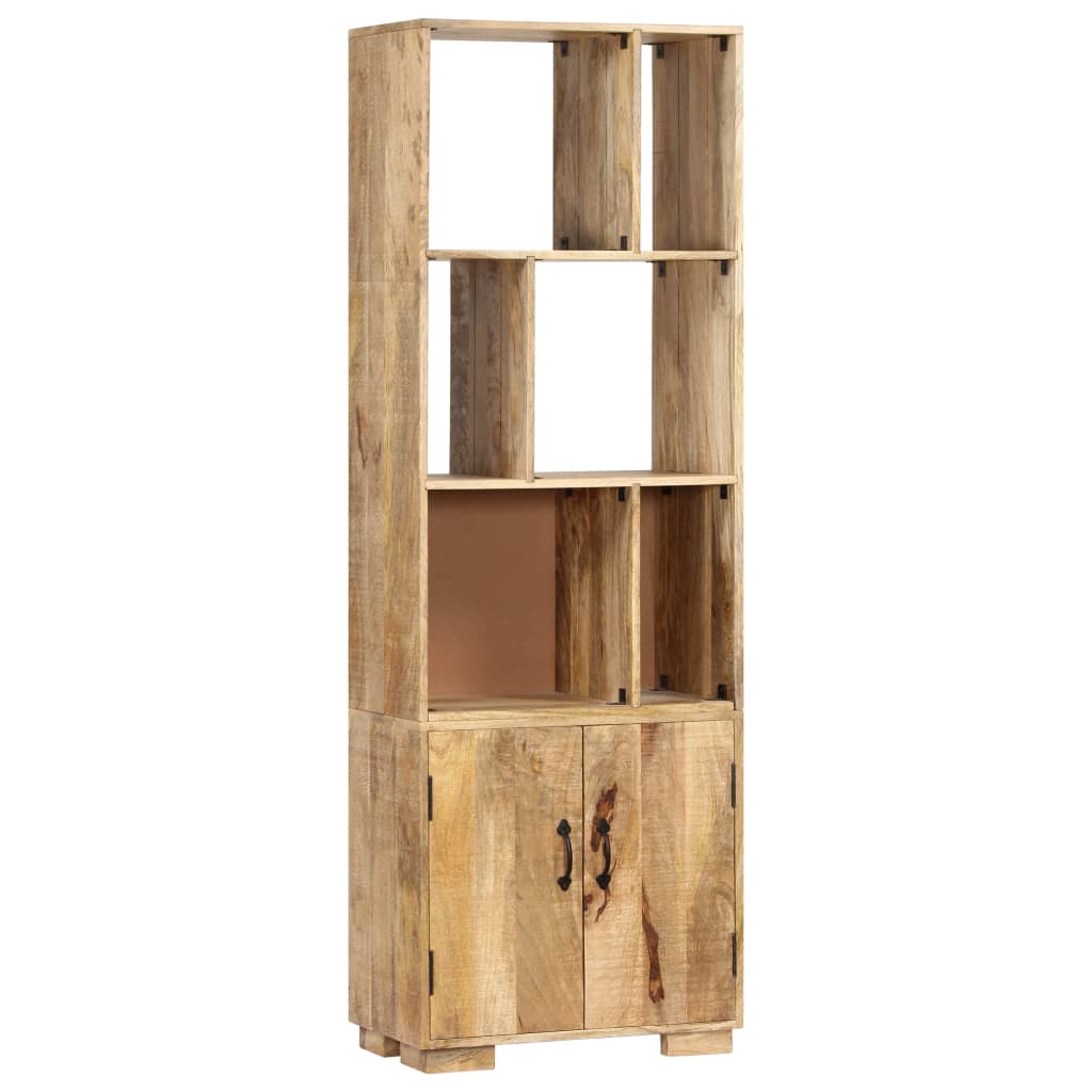 Bibliothèque 60x35x180 cm Bois de manguier solide - XIOS