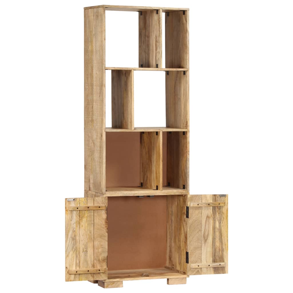 Bibliothèque 60x35x180 cm Bois de manguier solide - XIOS