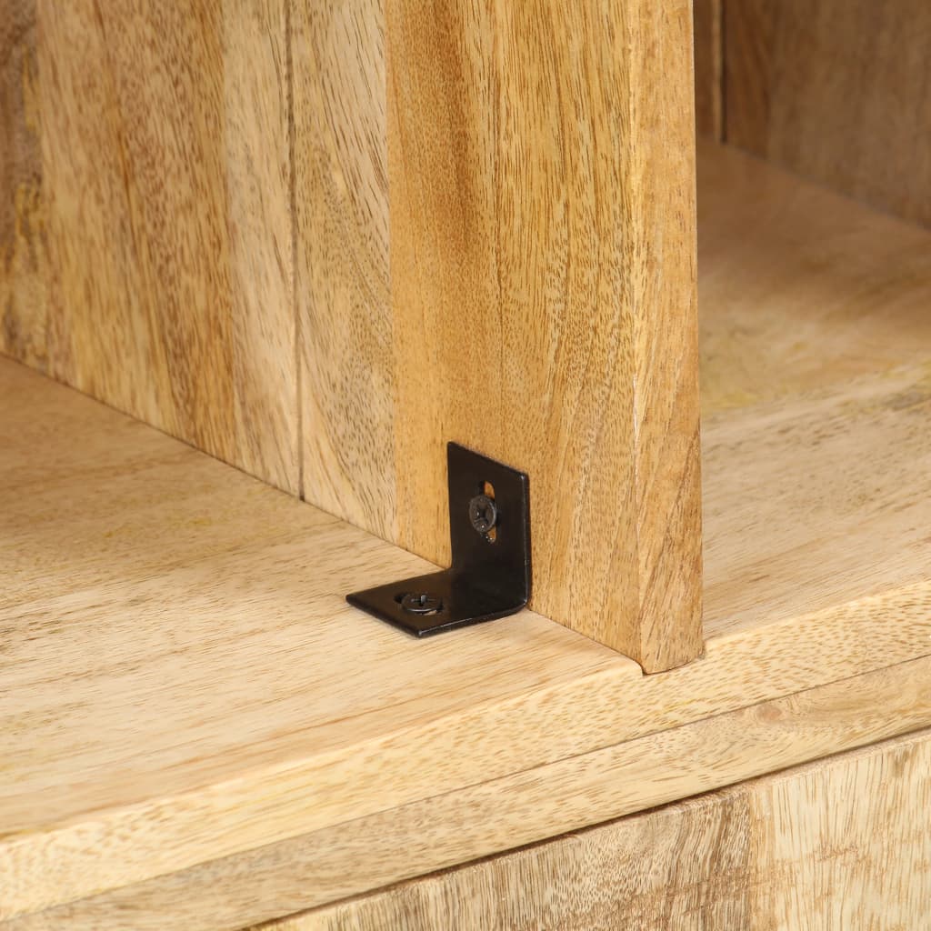 Bibliothèque 60x35x180 cm Bois de manguier solide - XIOS