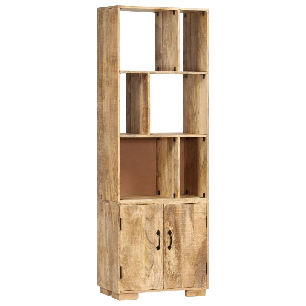 Bibliothèque 60x35x180 cm Bois de manguier solide - XIOS