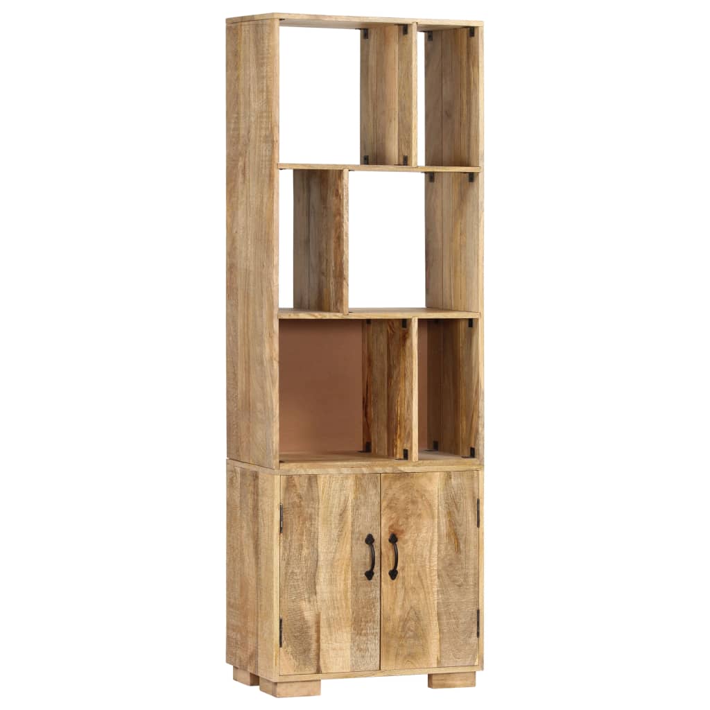 Bibliothèque 60x35x180 cm Bois de manguier solide - XIOS
