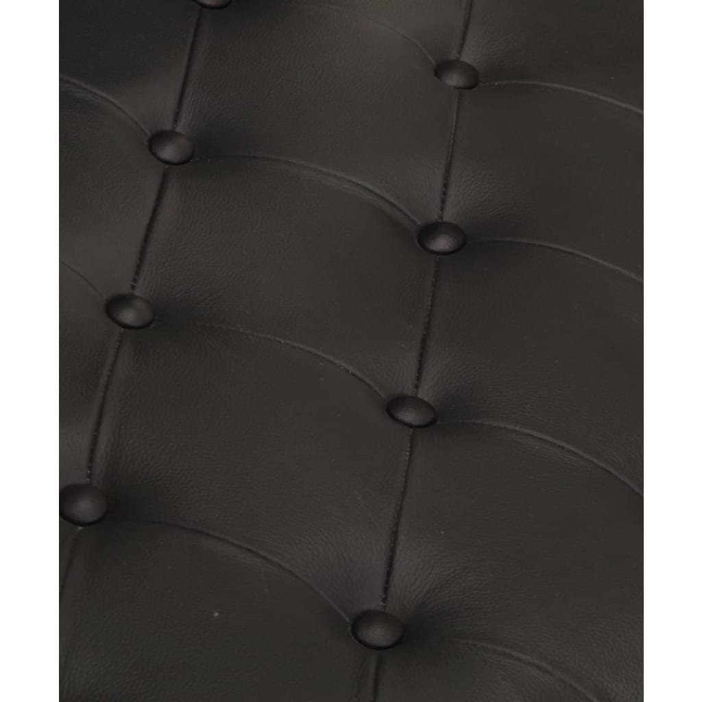 Fauteuil en style d'aviation noir cuir véritable - XIOS