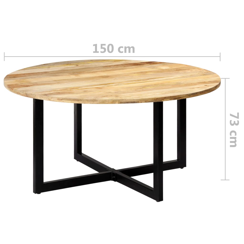 Table de salle à manger 150x73 cm Bois de manguier solide - XIOS