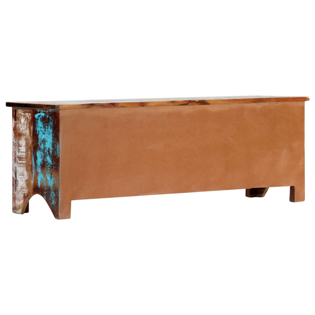 Meuble TV 120x30x40 cm Bois de récupération massif - XIOS