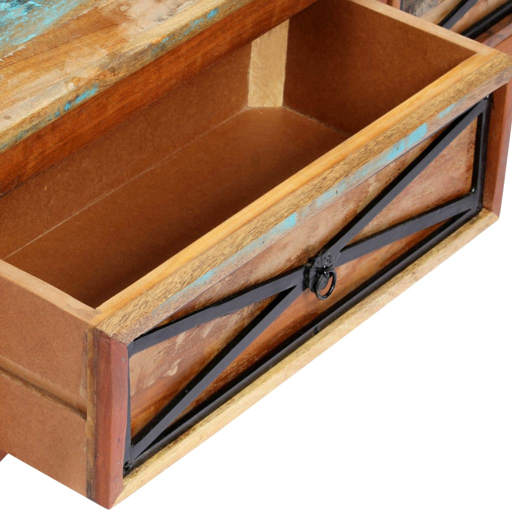 Meuble TV 120x30x40 cm Bois de récupération massif - XIOS