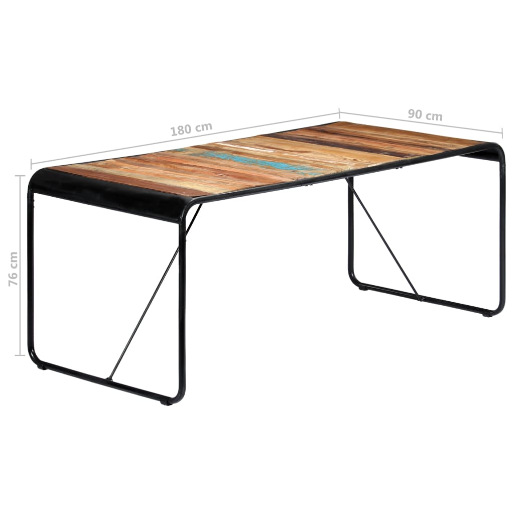 Table à manger 180x90x76 cm Bois de récupération massif - XIOS