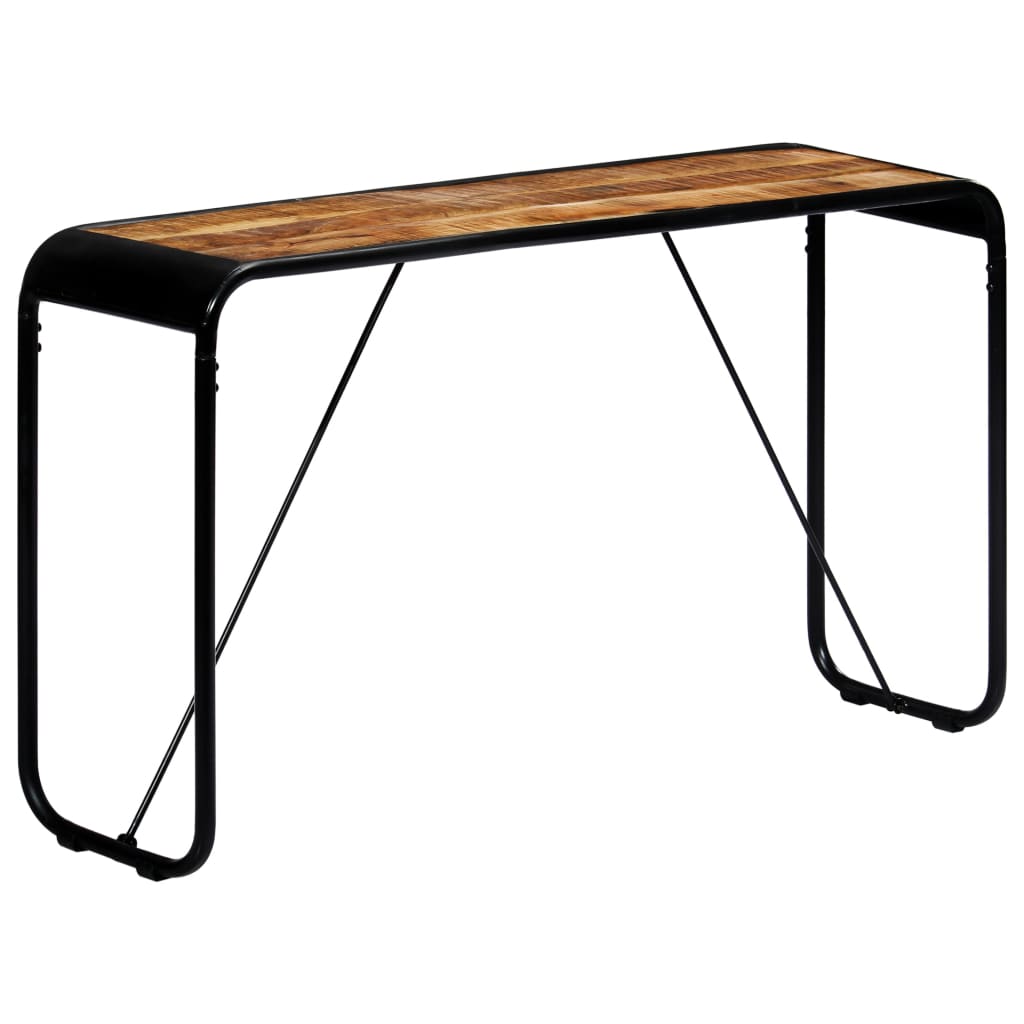 Table console 140 x 35 x 76 cm Bois de manguier massif brut - XIOS