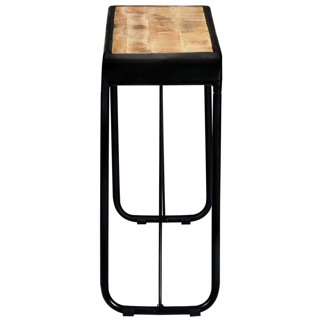 Table console 140 x 35 x 76 cm Bois de manguier massif brut - XIOS