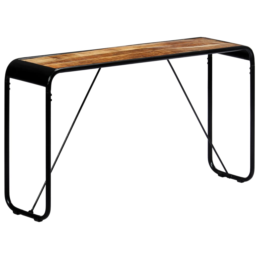 Table console 140 x 35 x 76 cm Bois de manguier massif brut - XIOS