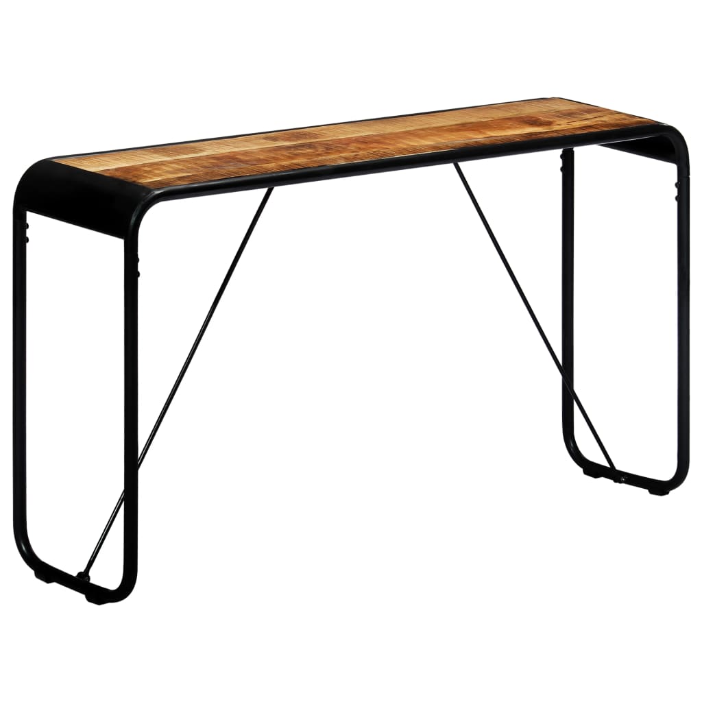 Table console 140 x 35 x 76 cm Bois de manguier massif brut - XIOS