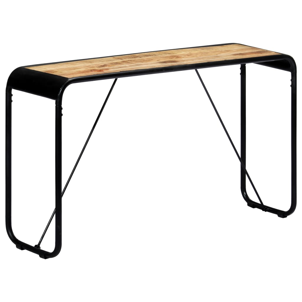 Table console 140 x 35 x 76 cm Bois de manguier massif brut - XIOS