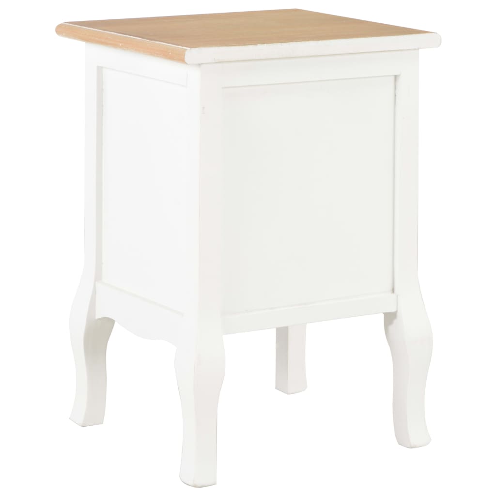 Tables de chevet 2 pcs blanc 35x30x49 cm MDF - XIOS
