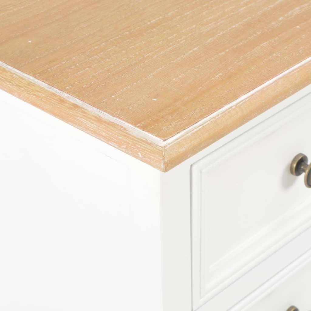 Tables de chevet 2 pcs blanc 35x30x49 cm MDF - XIOS
