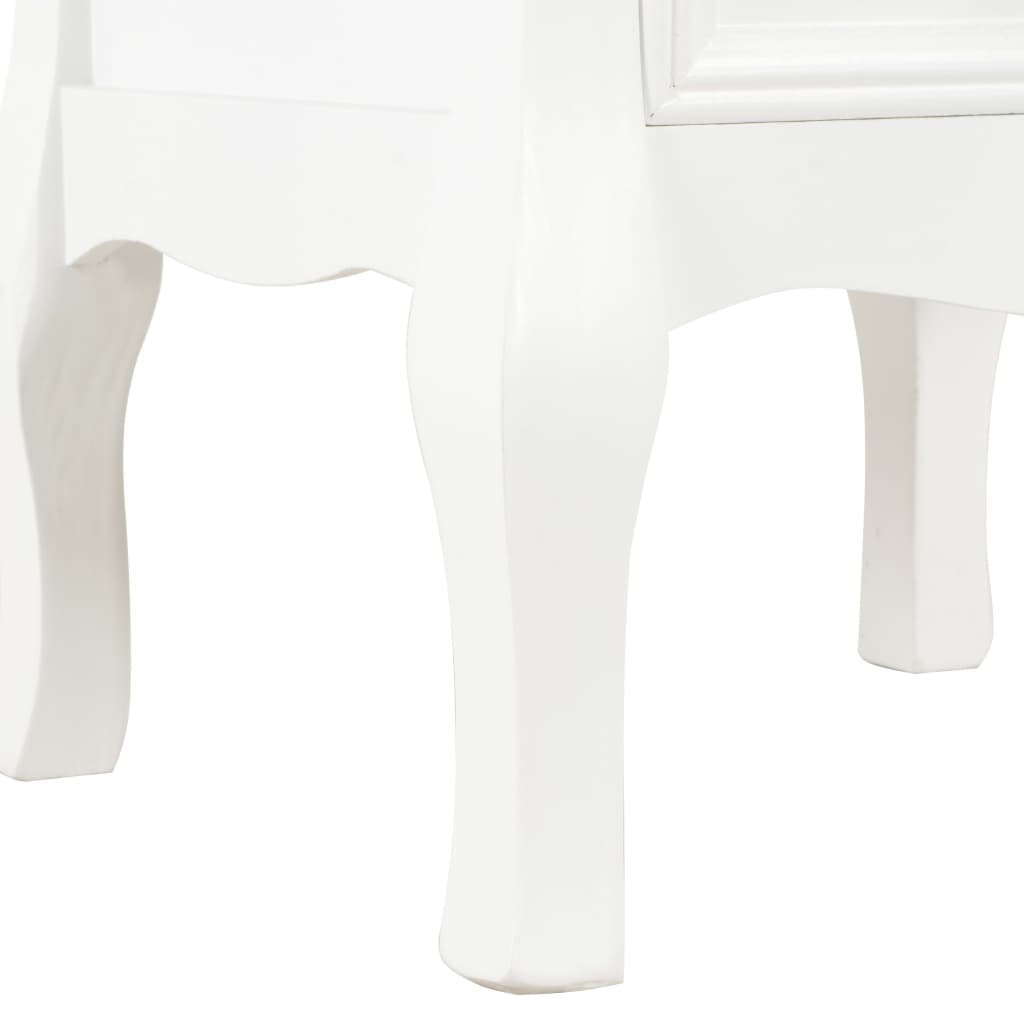 Tables de chevet 2 pcs blanc 35x30x49 cm MDF - XIOS