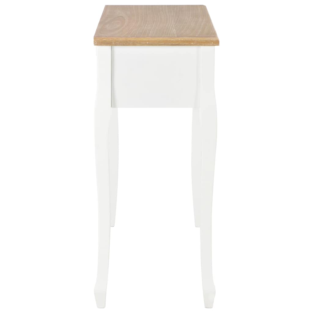 Table de console et coiffeuse avec 3 tiroirs Blanc - XIOS