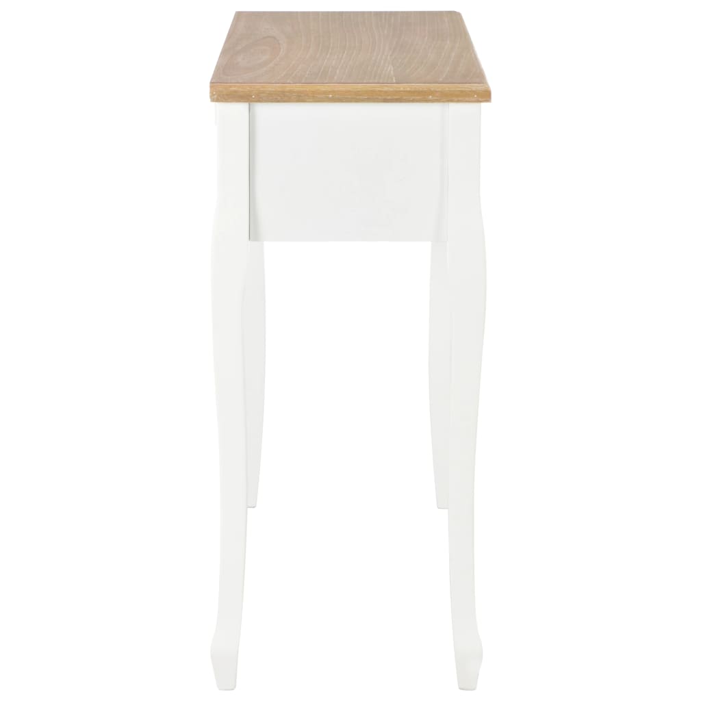 Table de console et coiffeuse avec 3 tiroirs Blanc - XIOS