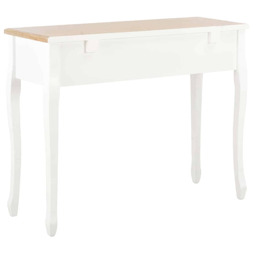Table de console et coiffeuse avec 3 tiroirs Blanc - XIOS