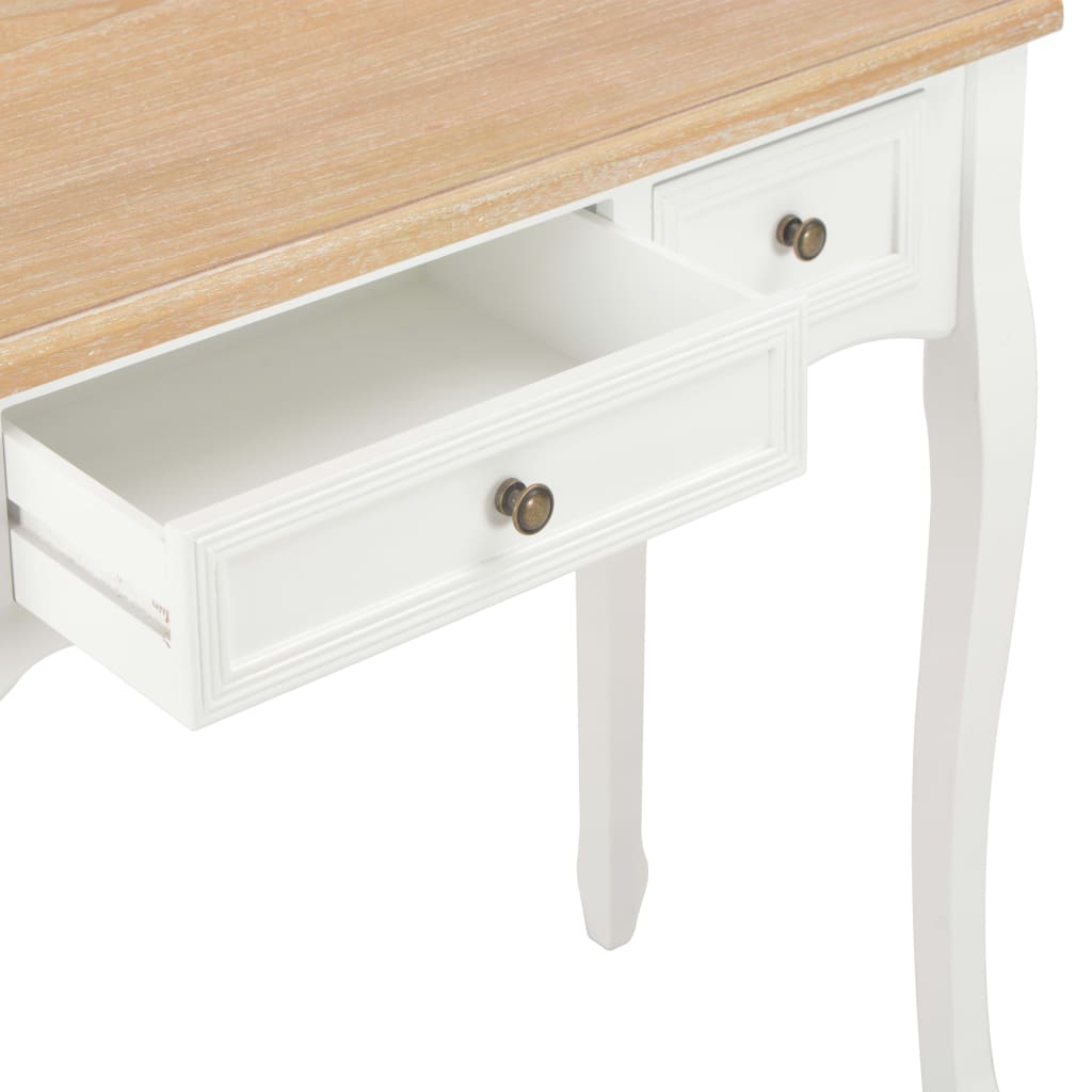 Table de console et coiffeuse avec 3 tiroirs Blanc - XIOS