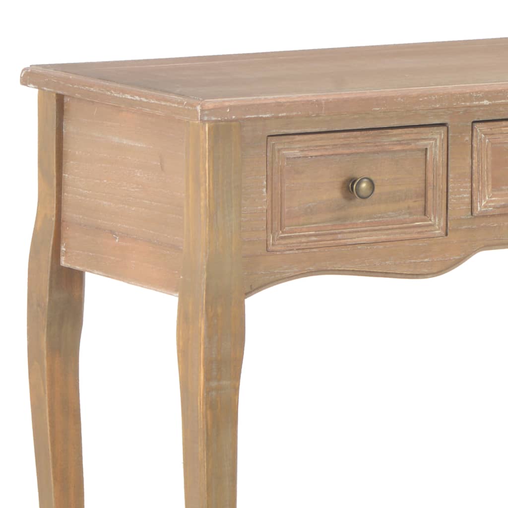 Table de console et coiffeuse avec 3 tiroirs Marron - XIOS