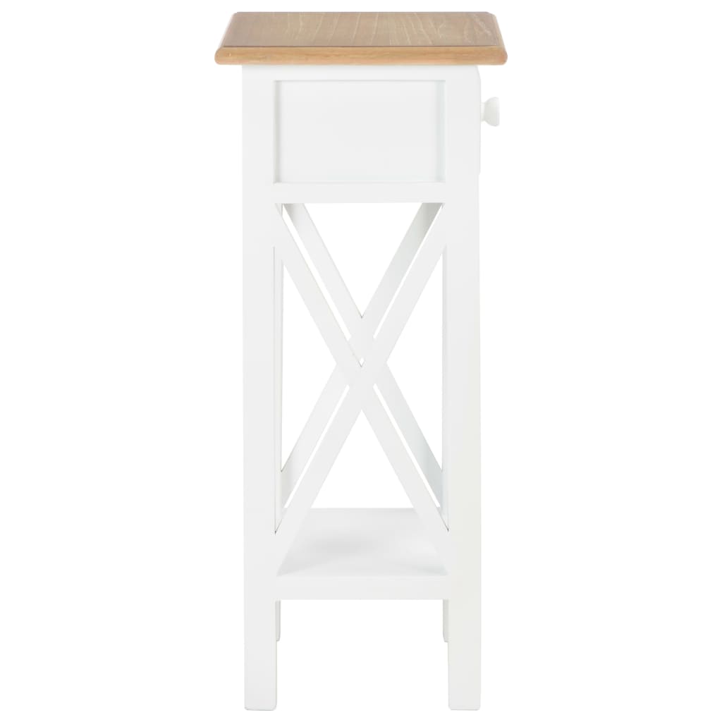 Table d'appoint Blanc 27 x 27 x 65,5 cm Bois - XIOS