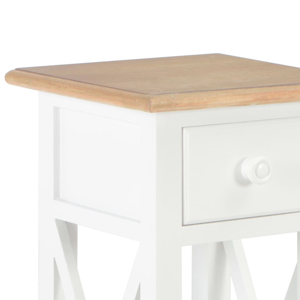 Table d'appoint Blanc 27 x 27 x 65,5 cm Bois - XIOS