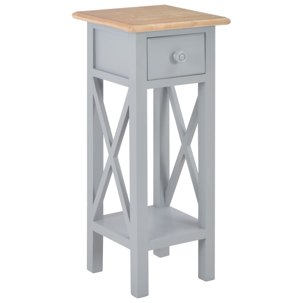 Table d'appoint Gris 27 x 27 x 65,5 cm Bois - XIOS