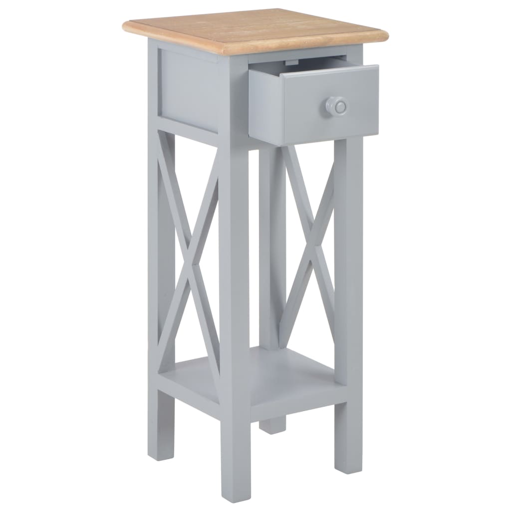 Table d'appoint Gris 27 x 27 x 65,5 cm Bois - XIOS